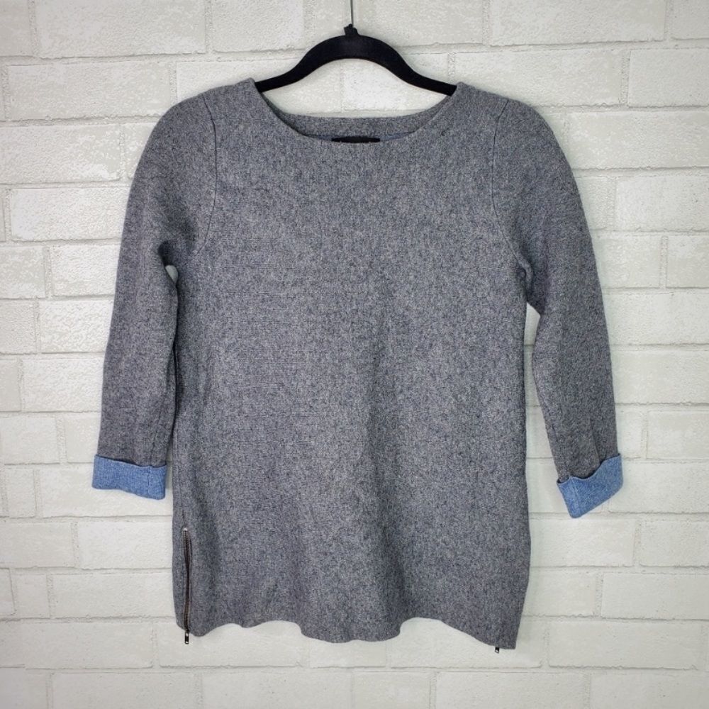 Nanette Lepore grey wool sweater M‎